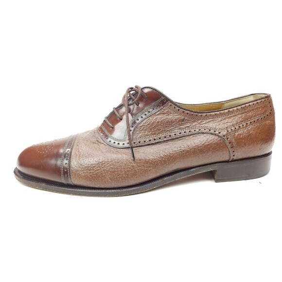 Johnston Murphy Domani Men\'s Size 10 M Dress Shoes Italy 6910 Cap Toe Brogue main image 9